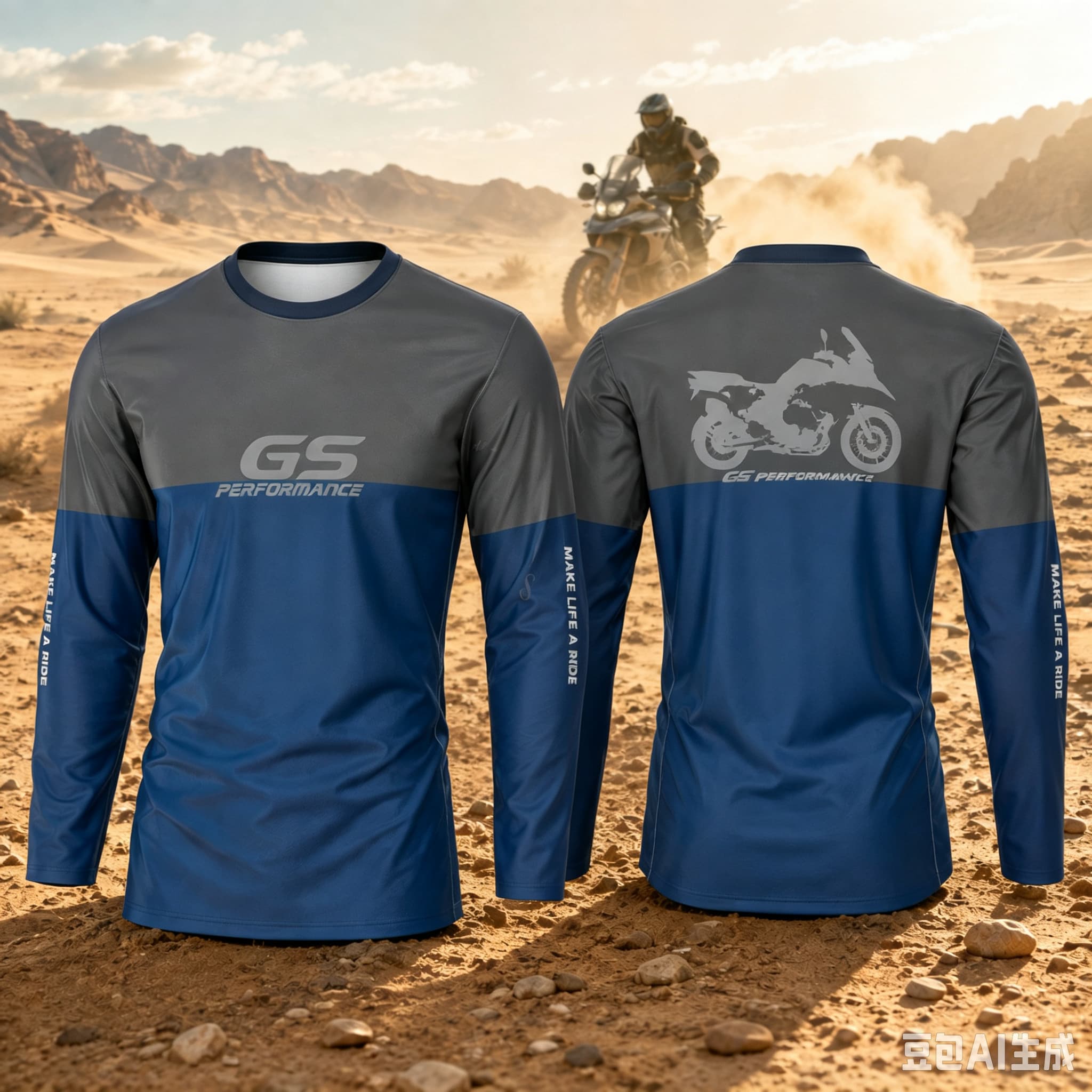 Outdoor Adventure Wear - Camiseta de manga larga para motocicleta