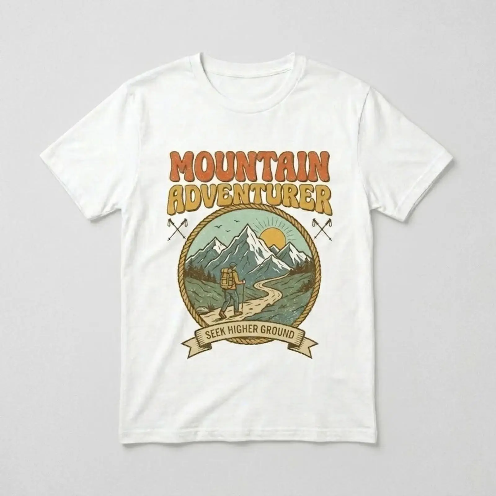 Outdoor Adventure Wear - Camiseta Vintage de Aventurero de Montaña,