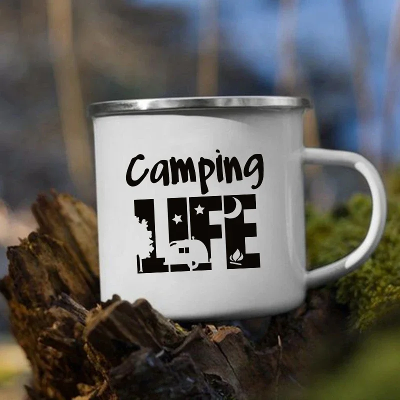 Outdoor Adventure Day - Taza Happy Campers para fogata, tazas