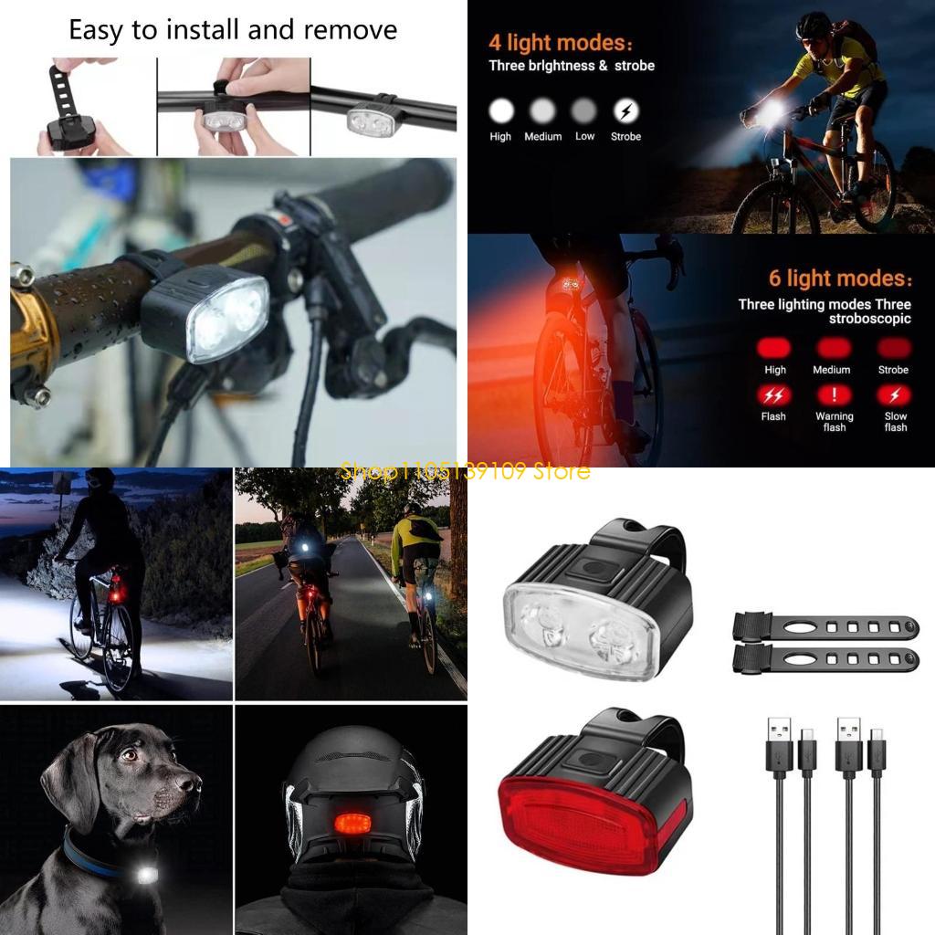 Outdoor Adventure Day - Luces delanteras y traseras bicicleta LED