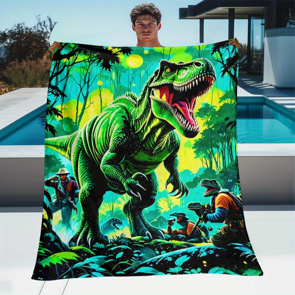Outdoor Adventure Boys - Manta polar de dinosaurio T Rex