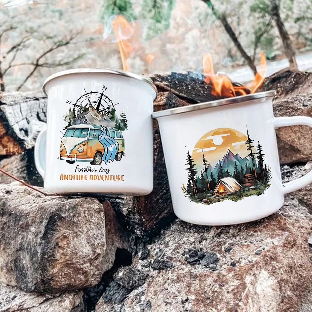 Outdoor Adventure Day - Tazas de Camper con estampado de