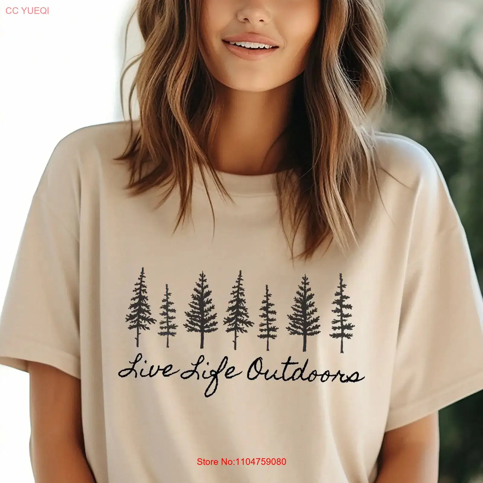 Outdoor Adventure North West - Camiseta de camping para mujer, estilo