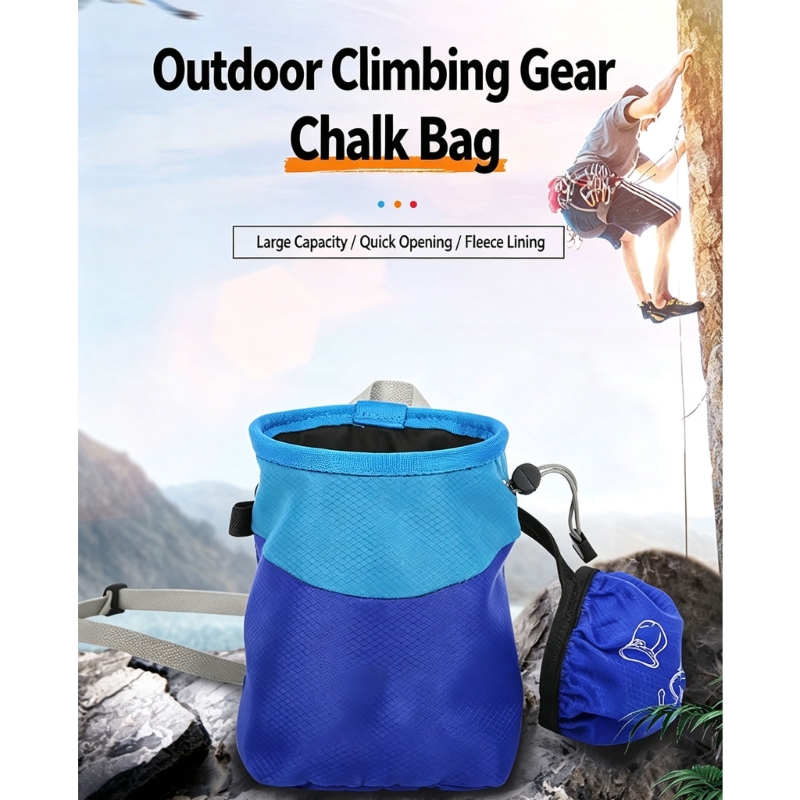 Bolsa tiza con agarre para esc - Chalk Bag Bouldering reseña y precio
