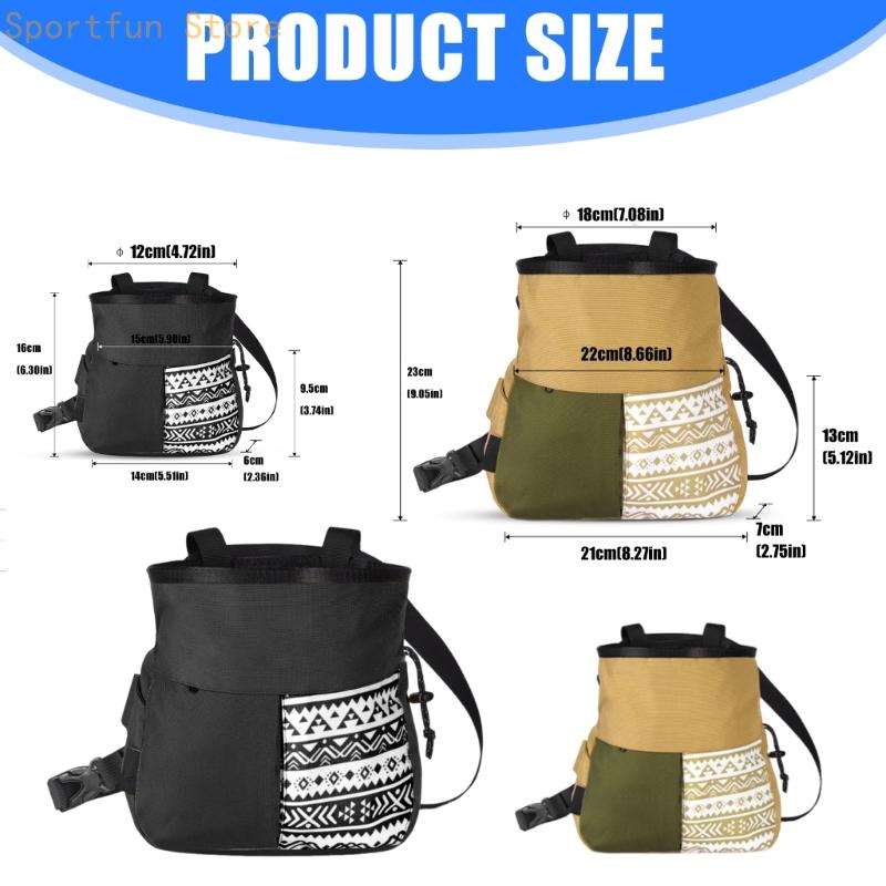 Bolsa tiza tela Oxford para es - Chalk Bag Bouldering reseña y precio