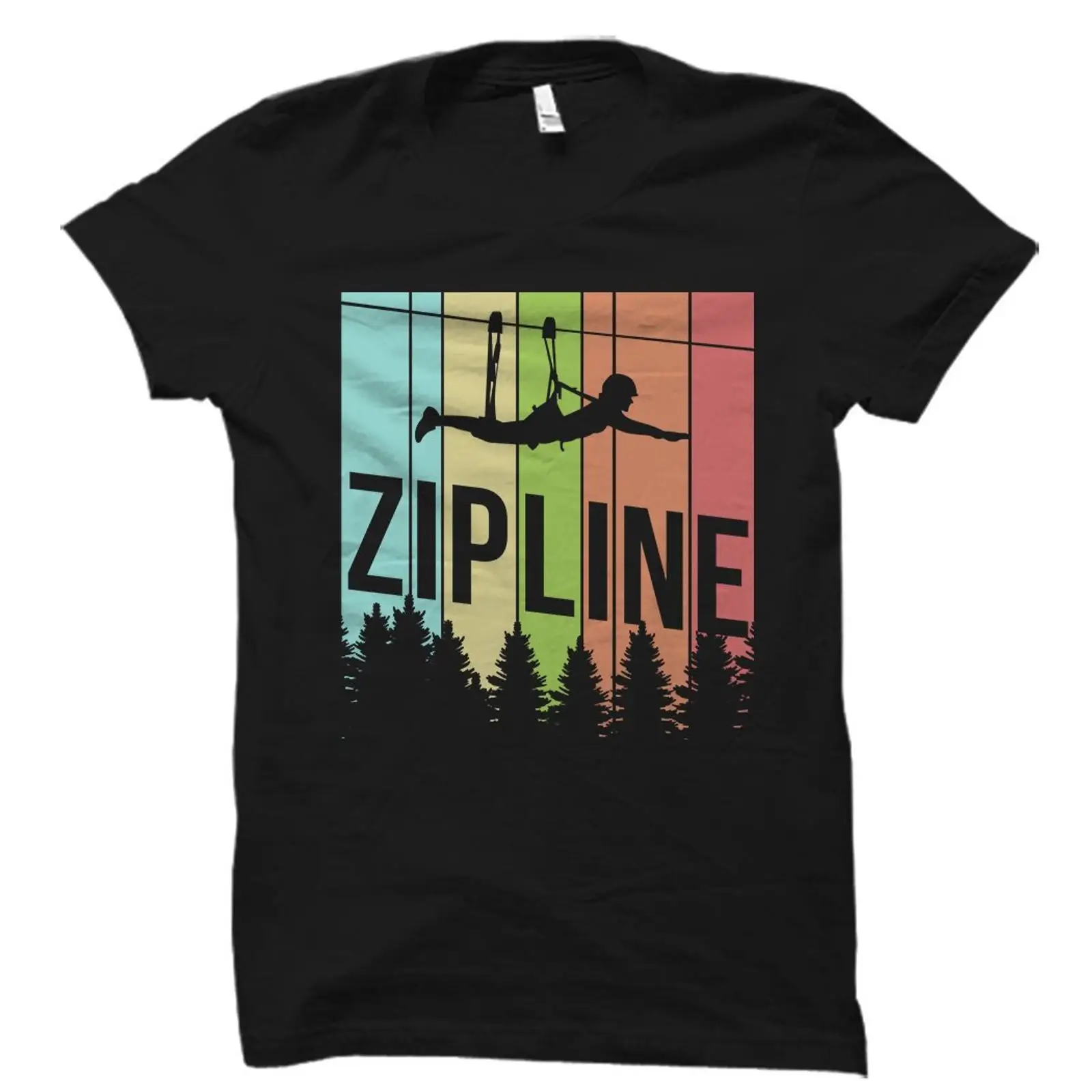Camiseta Vintage Retro Zipline - Outdoor Adventure Ziplines & Waterfall Puerto Vallarta reseña y precio
